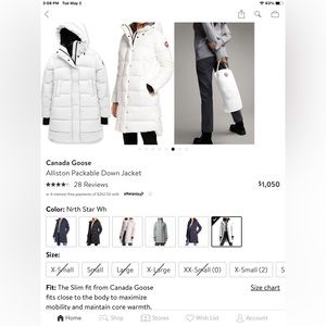 Canada Goose never worn